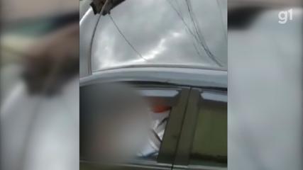 Homem é flagrado se masturbando dentro do carro em rua no centro de Botucatu