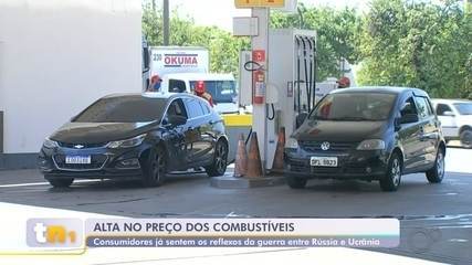 Preço dos combustíveis já sofre impactos da guerra entre Rússia e Ucrânia Preço dos combustíveis já sofre impactos da guerra entre Rússia e Ucrânia