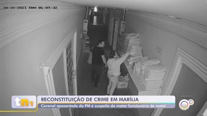 Polícia faz reconstituição de homicídio de funcionário de motel em Marília