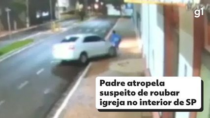 Suspeito de furtar igreja é atropelado quando fugia em Santa Cruz do Rio Pardo